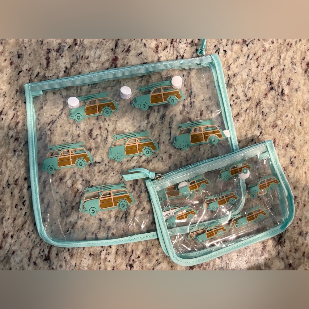 Teal Surf Van Print Bogg Bag Inserts